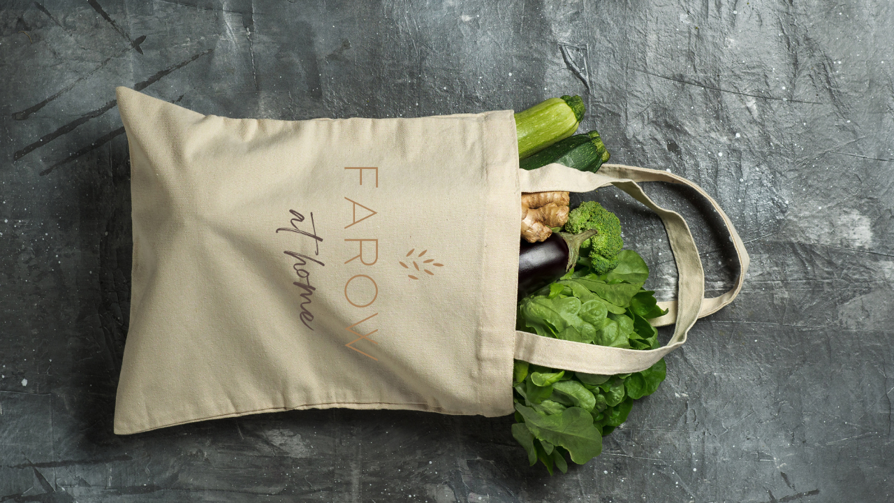Farow at Home Organic Cotton Tote Bag