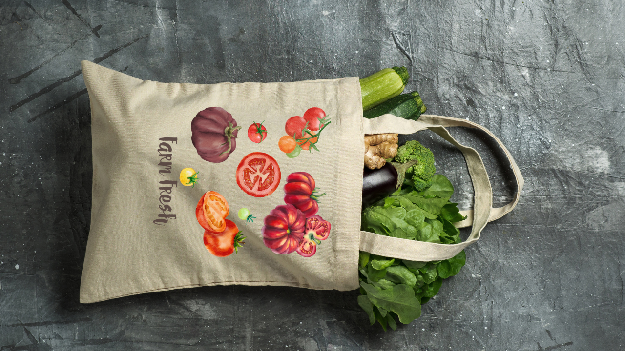 Farm Fresh Tomato Canvas Tote