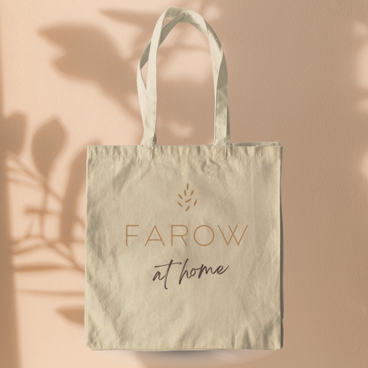 Farow at Home Organic Cotton Tote Bag