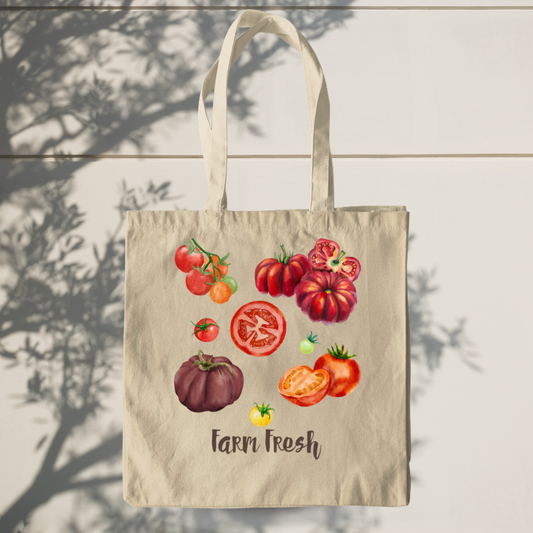 Farm Fresh Tomato Canvas Tote