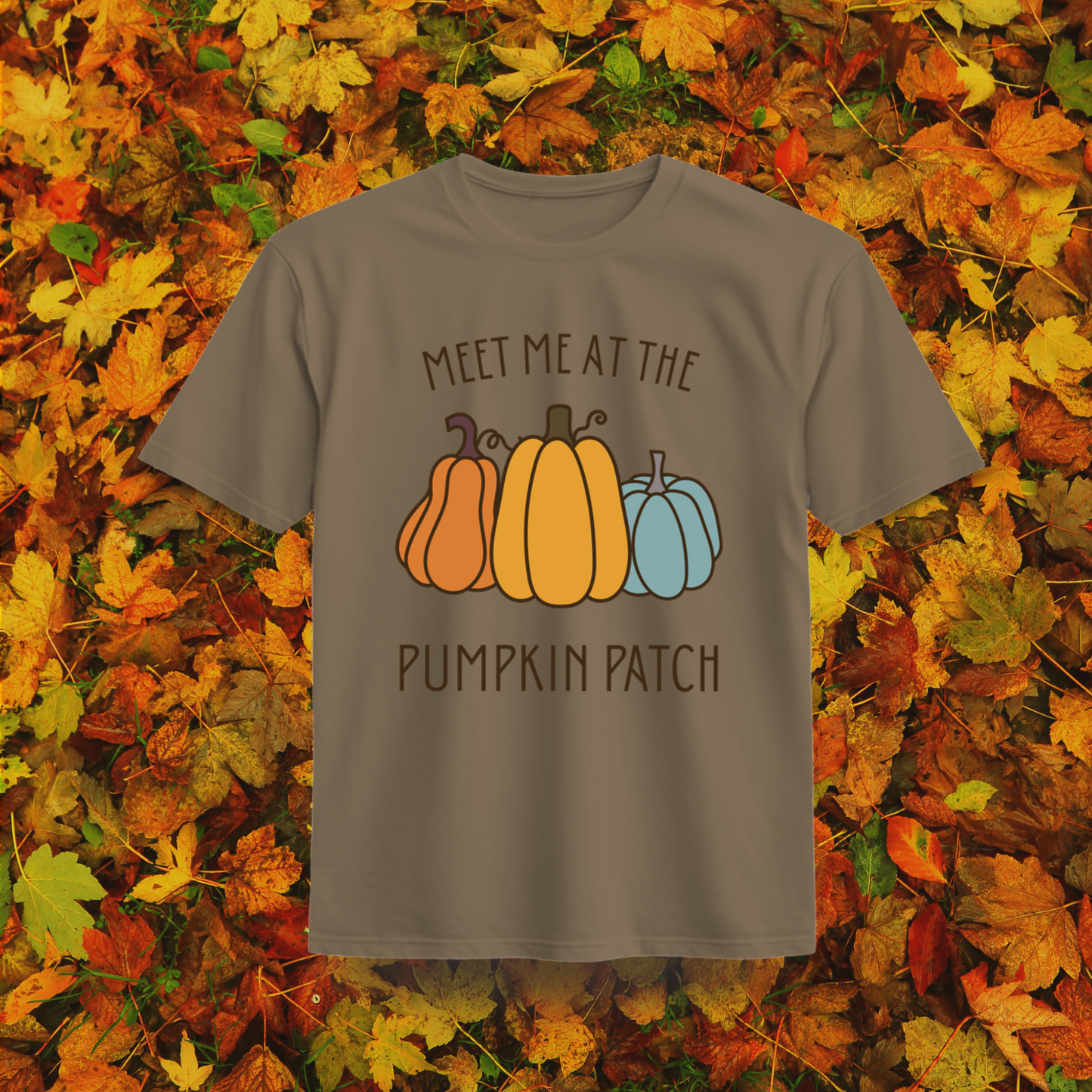 Meet Me at the Pumpkin Patch Organic Cotton T-Shirt – Fall Pumpkins Autumn Tee